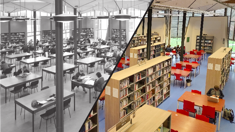 salle de lecture d'une bibliothèque universitaire